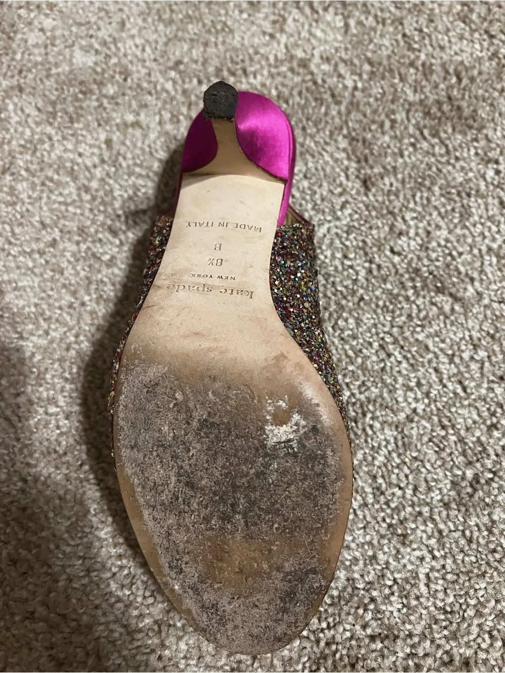 Kade Spade sequin heel. Great condition. Size 8.5